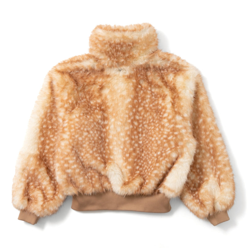 bambi fur zip jacket