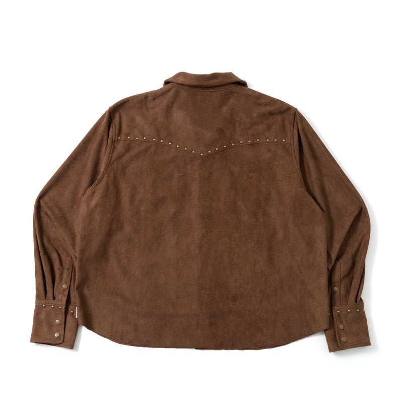 Suede Western studs shirt