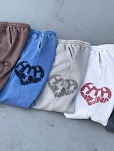 Vintage Like Heart Logo Sweat Pants