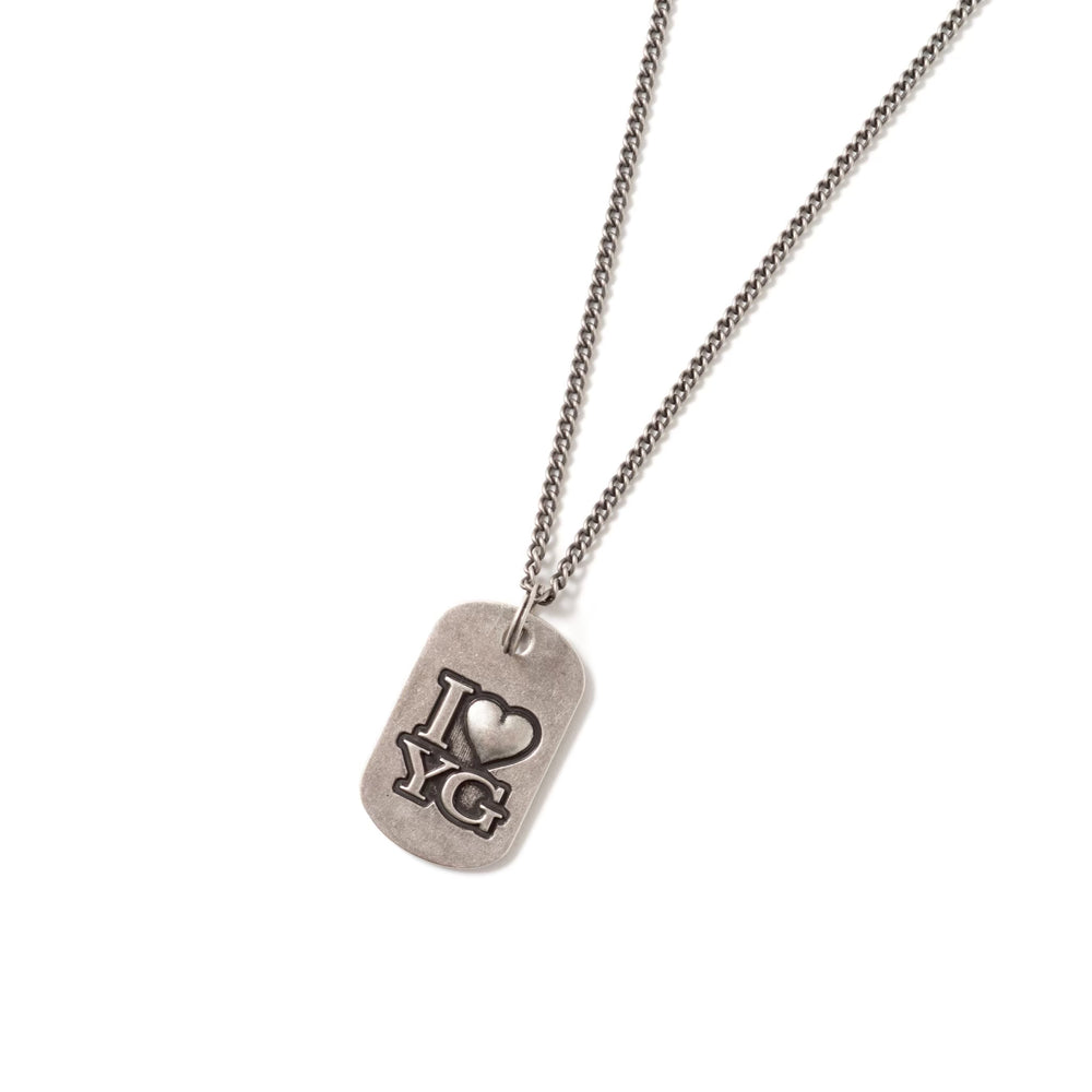 I love yg dog tag necklace – YZ