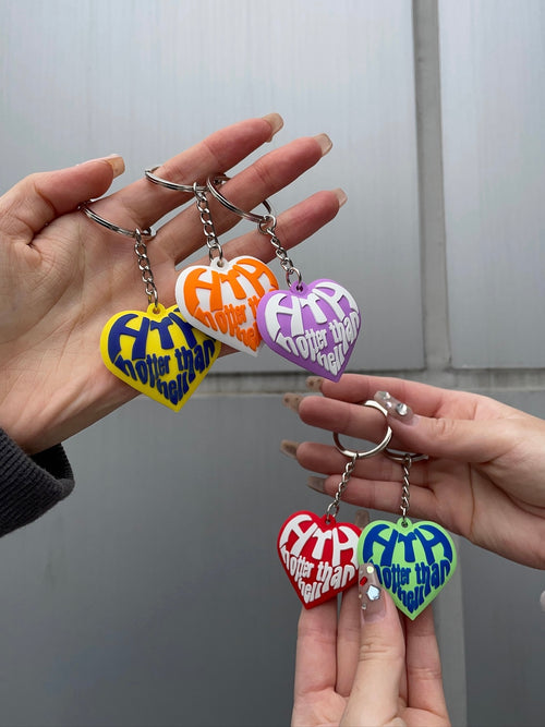heart logo keychain