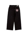 Herringbone studs denim pants