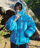 Check Hood Down Jacket