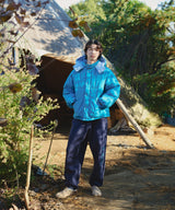 Check Hood Down Jacket