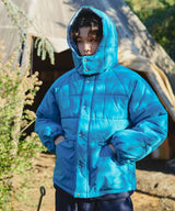 Check Hood Down Jacket