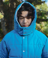 Check Hood Down Jacket