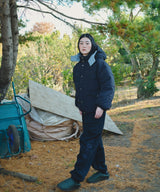 Check Hood Down Jacket