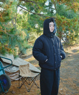 Check Hood Down Jacket