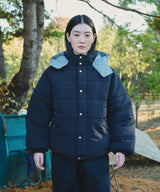 Check Hood Down Jacket