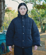 Check Hood Down Jacket