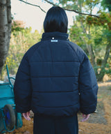 Check Hood Down Jacket