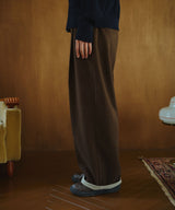 Inside Check Wool Like Slacks 