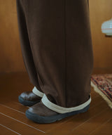 Inside Check Wool Like Slacks 