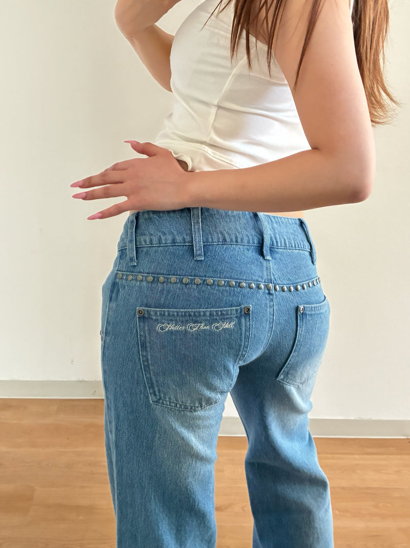 STUDS FLARE DENIM – YZ