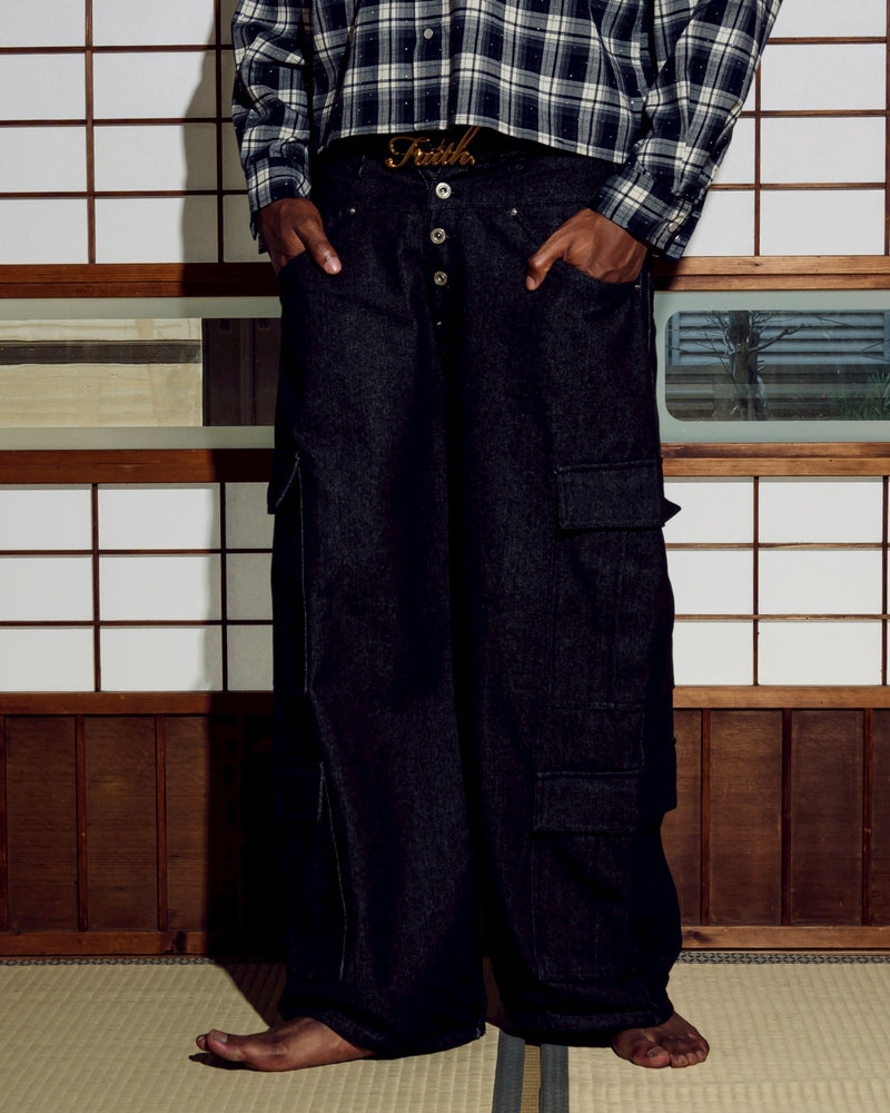 Assortment cargo denim pants
