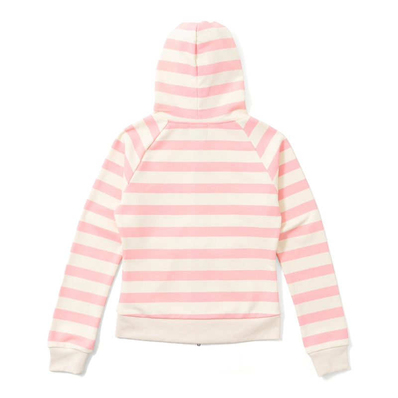 Cross Patch Striped Zip Hoodie – YZ