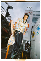 【090×YEPITAL】Chocolate Chip Camo 드로스트링 백 
