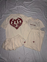 GLITTER HEART LOGO TEE