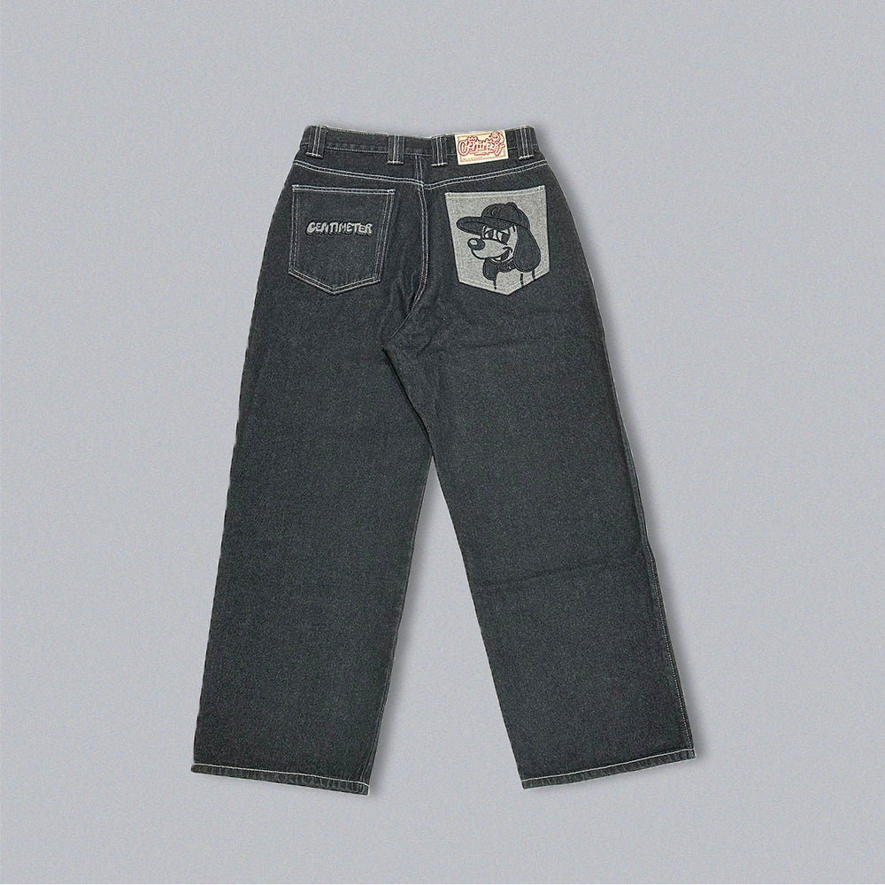 Rigid CMT ruler denim pants – YZ