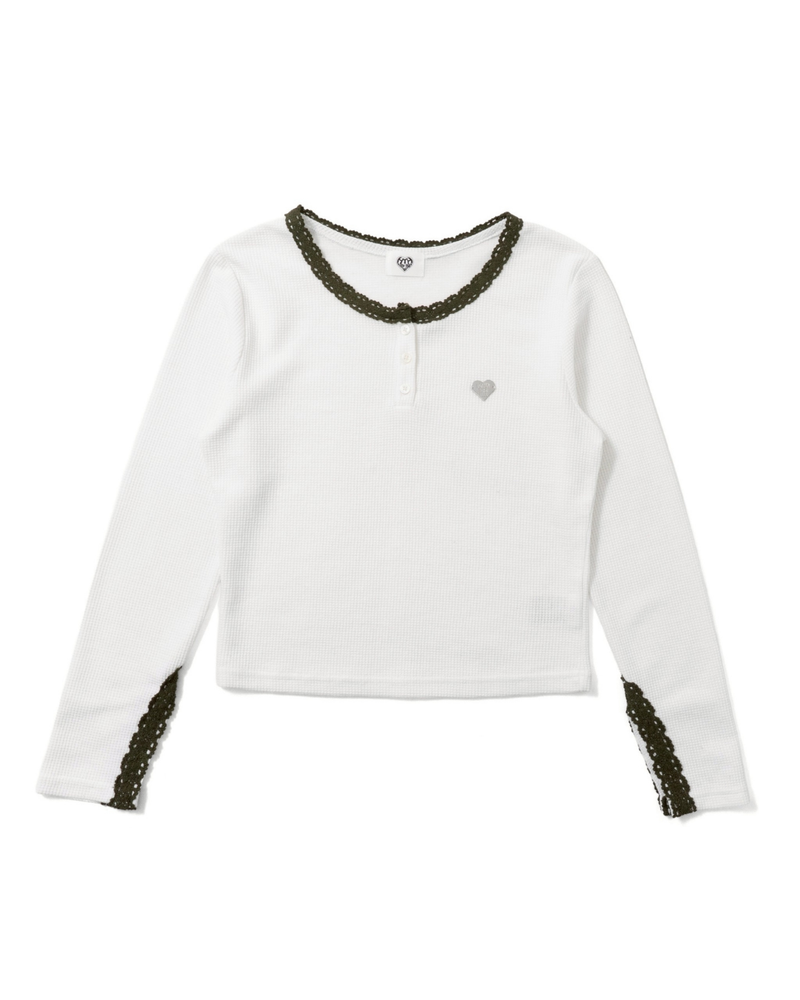 dot waffle long tee – YZ