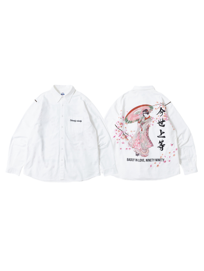 【9090×ラヴ上等】Ukiyo-e Shirt