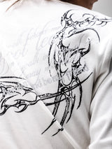 Skull Pegasus 分層長袖 T 恤 