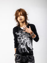 Skull Pegasus 分層長袖 T 恤 