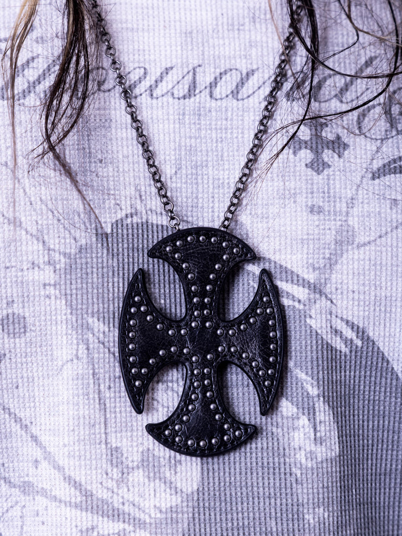 十字架耳钉项链 