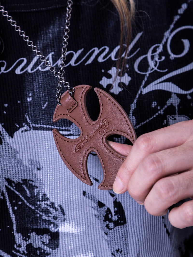 十字架耳钉项链 