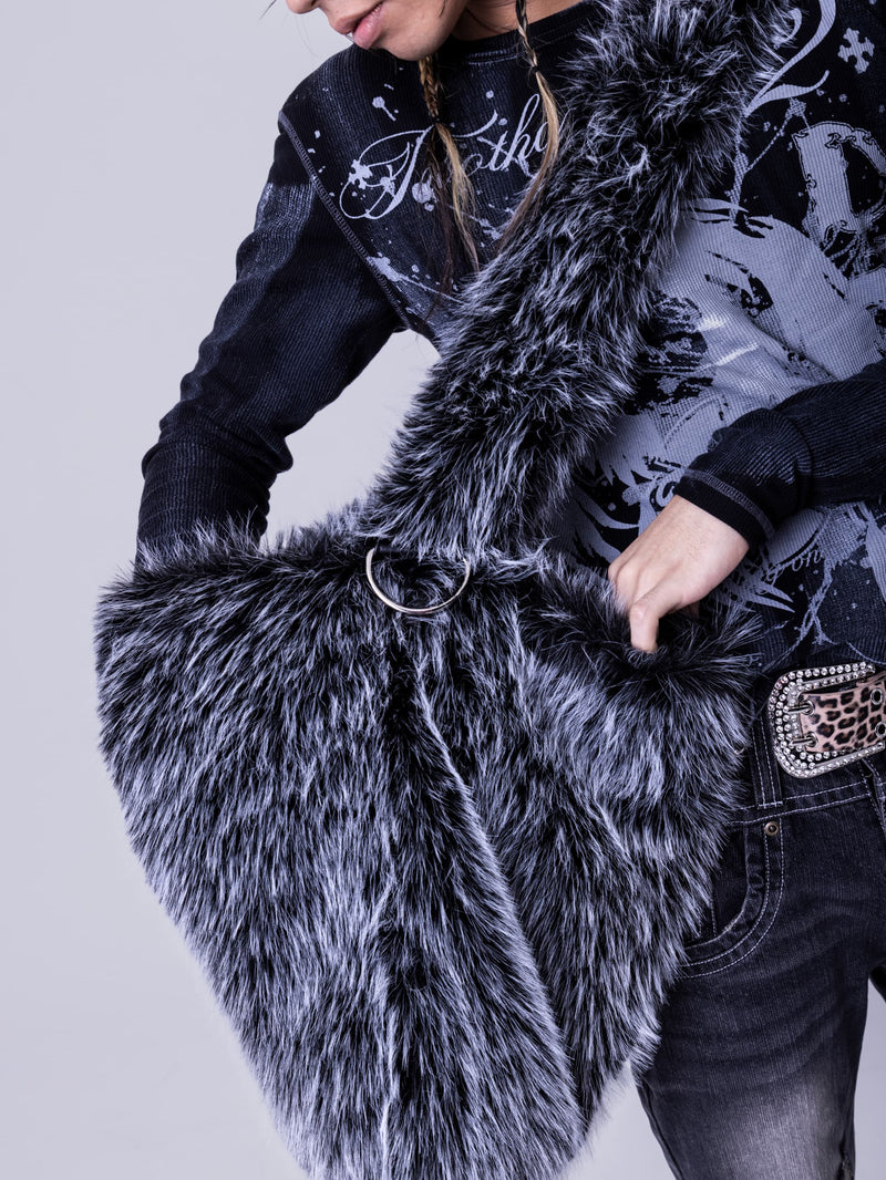 Wolf Shaggy Shoulder Bag