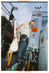 【090×YEPITAL】Chocolate Chip Camo 드로스트링 백 
