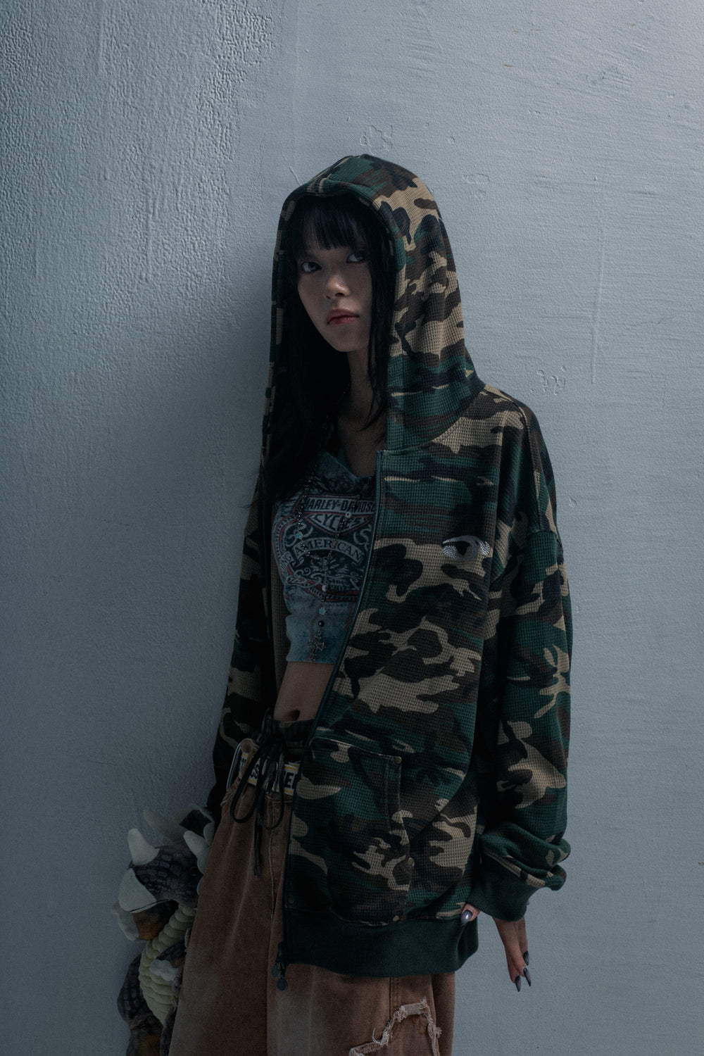 Heisei Logo Thermal Zip Hoodie – YZ