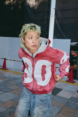 Numbering With Star Logo 拉鍊連帽衫 