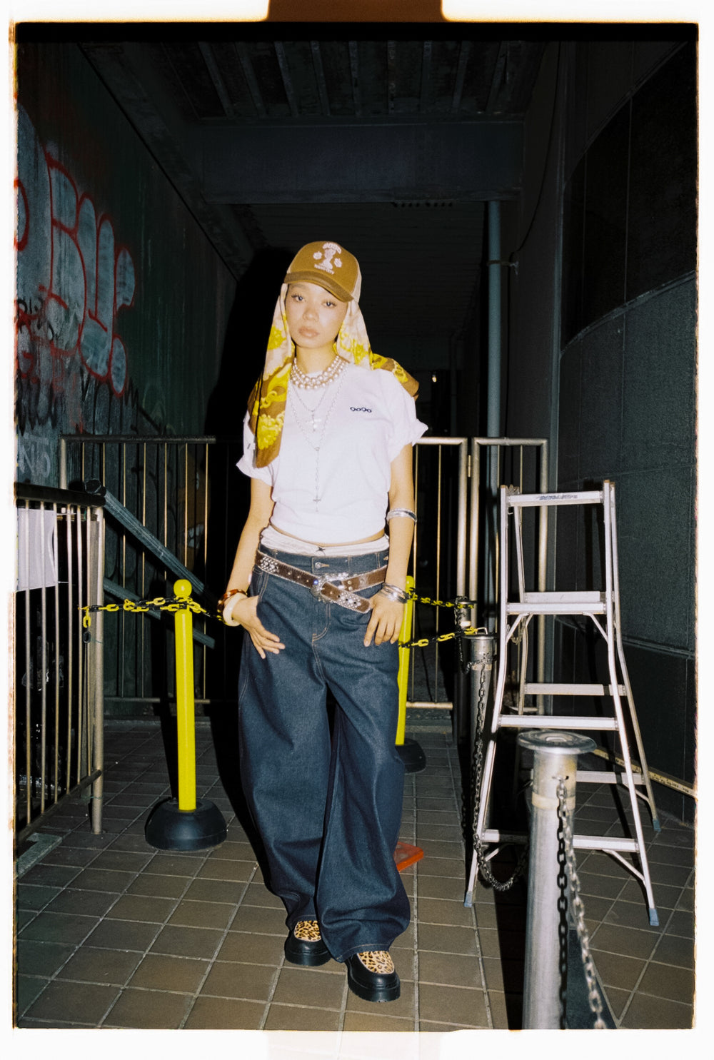 9090 OG Logo Painted Denim Pants – YZ
