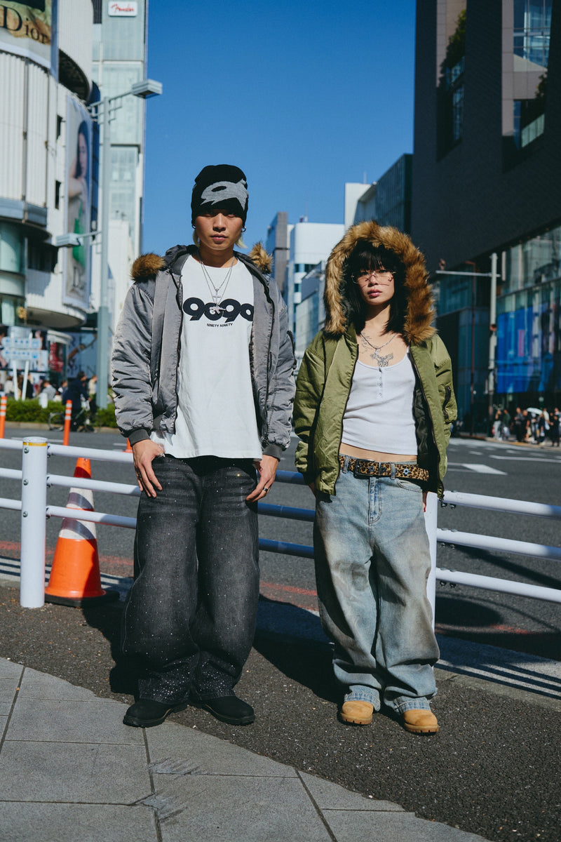 Washed Bomber Jacket