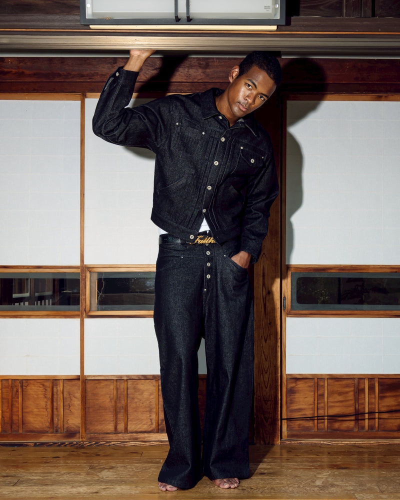 Western short denim jacket