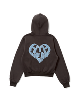 sagara heart logo zip hoodie