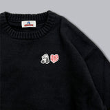 Doodle logo knit