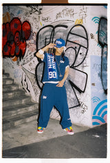 90 Logo Pants(Blue×White)