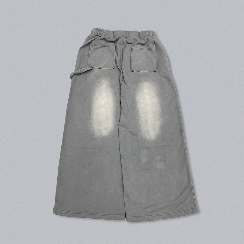 tribal logo double knee sweatpants