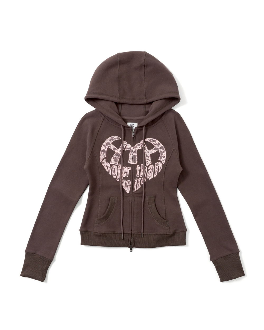 lace heart logo hoodie – YZ