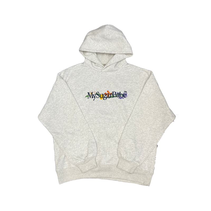 flower logo hoodie