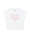 HEART LOGO APPLIQUÉ CROPPED TEE 