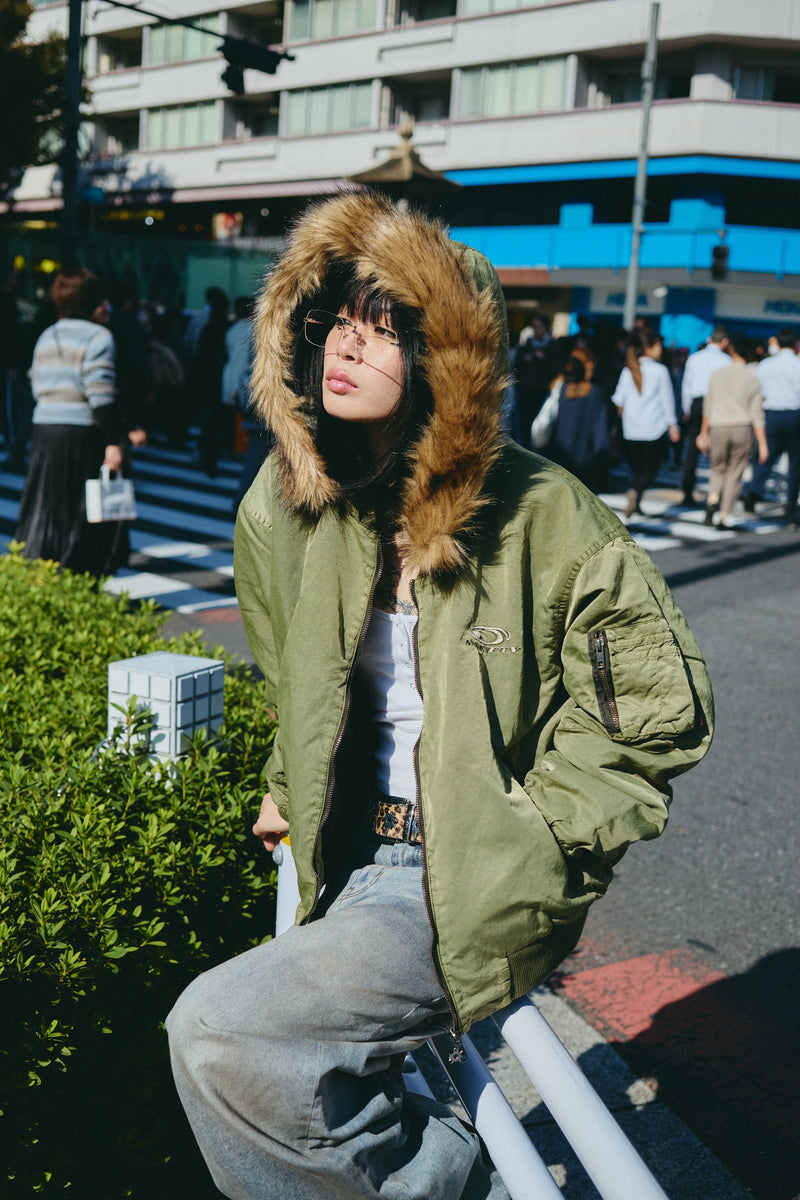 Washed Bomber Jacket