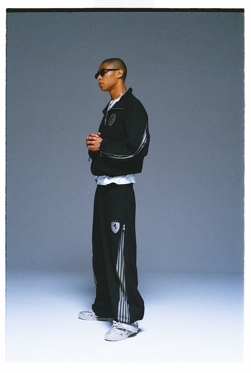 Herald Logo Side Zip Nylon Pants – YZ