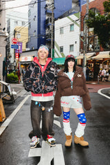 90 로고가 풍부한 복도 재킷