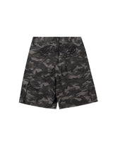 BU CAMOUFLAGE PATTERN BAGGY SHORTS