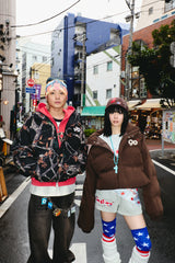 90 로고가 풍부한 복도 재킷