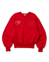 henley neck point logo sweat