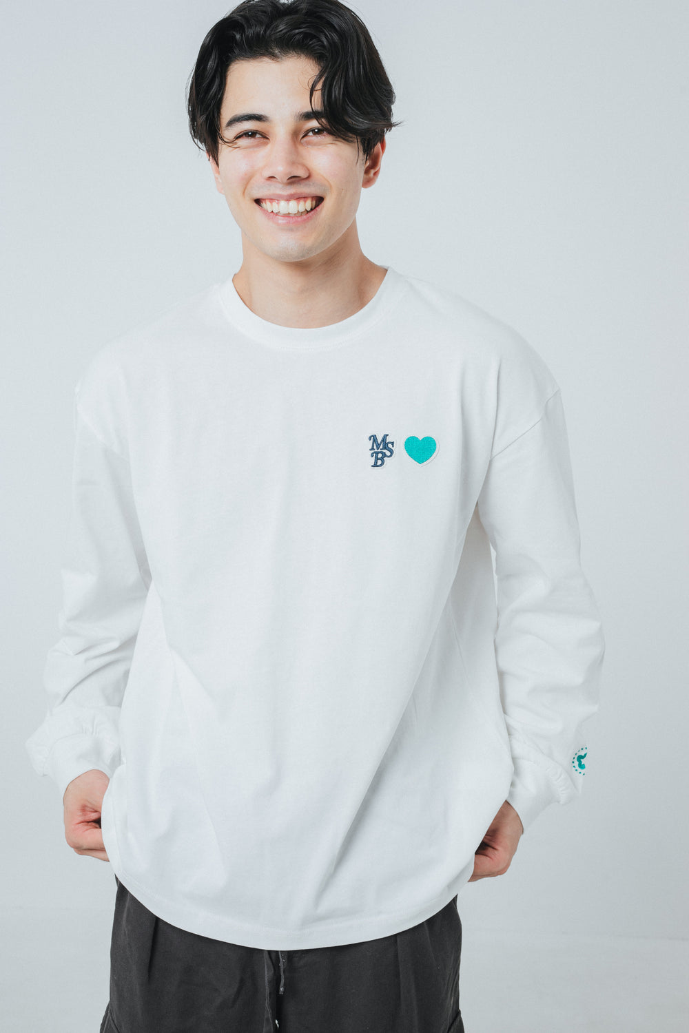 MSB heart patch logo long tee – YZ